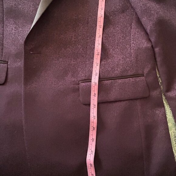 44R Jos A Bank Jacquard Dinner Jacket Blazer Tailored Fit Purple - Picture 13 of 13